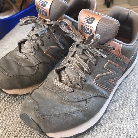new balance grey and rose gold